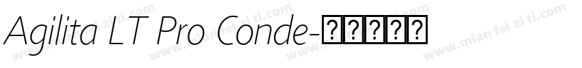 Agilita LT Pro Conde字体转换